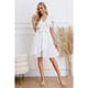 thumbnail image 1 of Vestido Corto Mujer Manga Corta Casual Eventos Cuello V 3332, 1 of 3