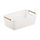thumbnail image 1 of Cesta De Almacenamiento Reutilizable Decorativa Multiusos Para Baño, Cocina, Exterior, Color Blanco S, 1 of 5