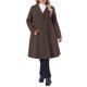 thumbnail image 2 of Agnes Orinda Ropa de Halloween para Mujer Tallas Grandes Abrigos Solapa de Muesca Doble Botonadura Elegante Trinchera Invierno Línea A Abrigos de Guisante 1X Marrón Oscuro, 2 of 6