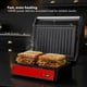thumbnail image 2 of Panini Press, parrilla y sandwichera OVENTE GP0620R, color rojo, 2 of 9