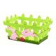 thumbnail image 4 of Cesta De Pascua, Cesta Verde, Caza De Huevos Para Ni?os, Regalo, Decoración Del Hogar, Conejo Rosa, 4 of 5