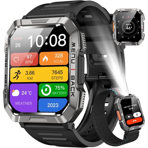 Blackview - Smartwatch Militar W60 2 01 Pulgadas Batería