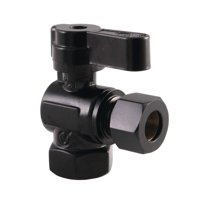 Válvula De Cierre Angular Kingston Brass Kf3310Mb Od Con Manija De Palanca