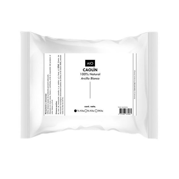 Caolín Arcilla Blanca 100% Natural Grado Cosmético 250 Gr
