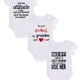 thumbnail image 1 of 3pcs Creative Rompers - Infant Toddler Personalized Letter Print Short Sleeve Jumpsuit, Perfect For Newborn Birth Gift & Photoshoot, 1 of 5