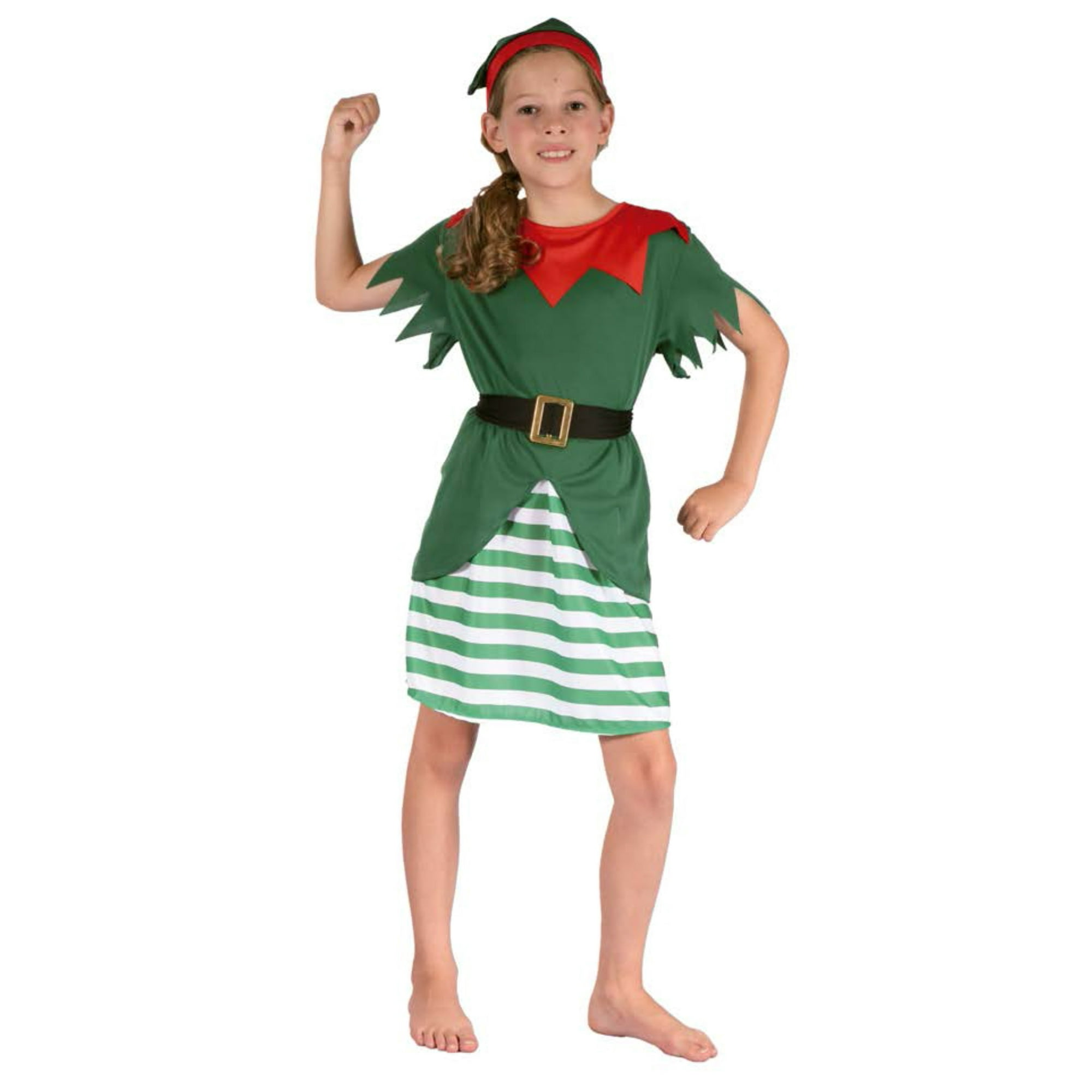 Disfraz Duende Navidad Niña Talla 7 A 10 Años