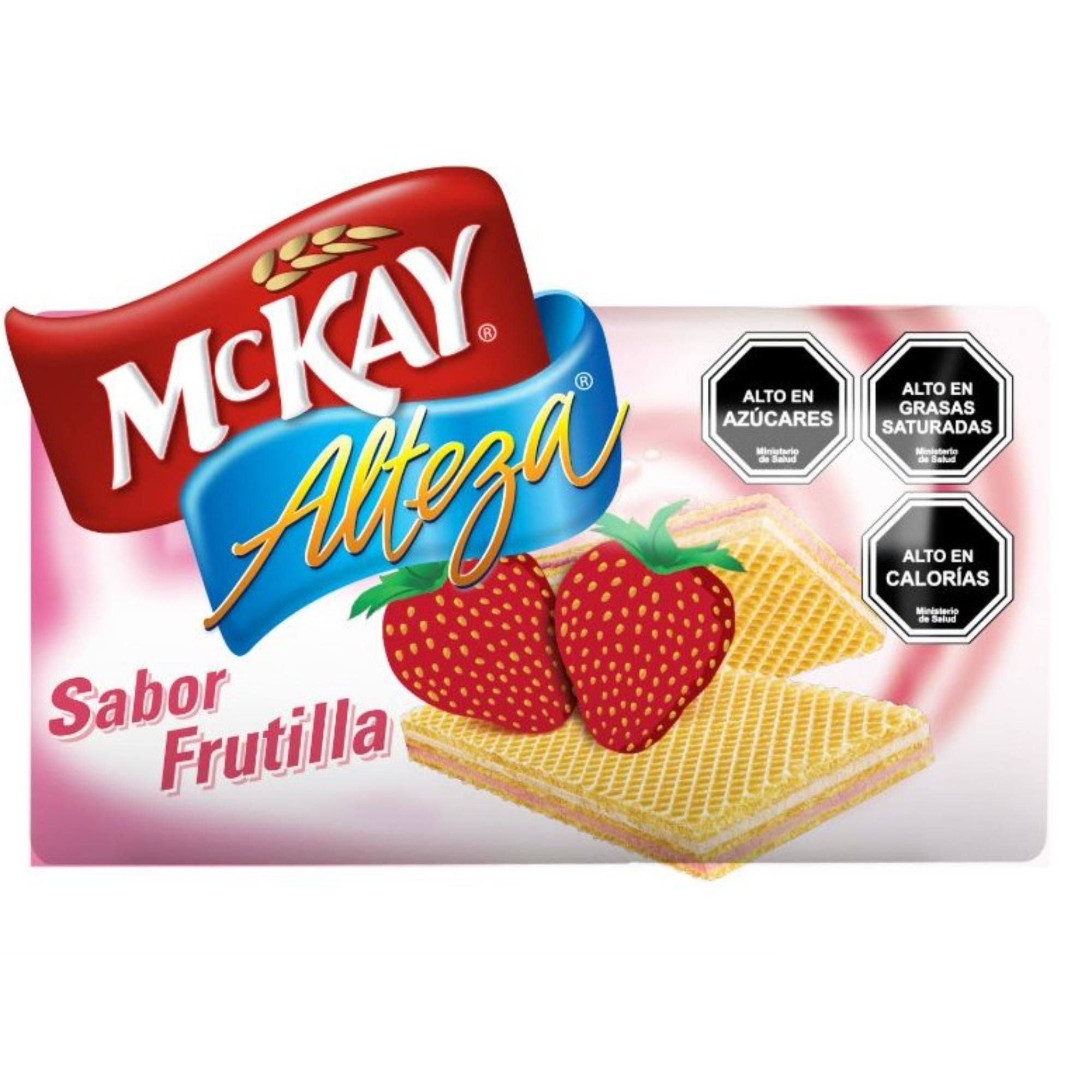 Galleta Oblea Alteza Frutilla Paquete 140 g McKay