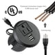 thumbnail image 2 of Enchufe Power Grommet para mesa de escritorio con orificio USB de 2.4 pulgadas 2A, 2 of 7