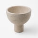 thumbnail image 2 of Cuenco con Pedestal de Mármol Travertino, 2 of 10