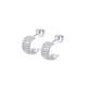 thumbnail image 1 of Aros LP3782-4/1 Lotus Silver Mujer Hoops, 1 of 2