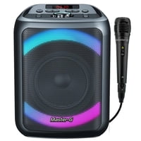 Master G - Parlante Bluetooth Portatil 15W Karaoke Led Cypher