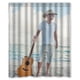 thumbnail image 1 of Cortina de ducha Kenny Chesney, juego de cortinas de baño con ganchos, tamaño 60 x 72 pulgadas, 1 of 3