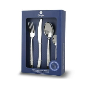 Cuisine By Idetex - Set De Cubiertos Acero Inoxidable 24 Piezas Modelo Berna