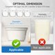 thumbnail image 2 of Organizador de yogur SOPHICO 15 × 4 cm blanco, pack de 4, 2 of 7