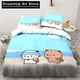 thumbnail image 1 of x1089 Bed SheetsCute Bubu and Dudu Cartoon Print All Season Twin Bedding Set / Piece Comforter Set Bed Duvet Cover Comforter Cover 3-Piece Bedding Set (1 Duvet Cover + 2 Pillow Shams) nj1089, 1 of 5