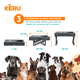 thumbnail image 3 of Comedero y bebedero Para Perros Altura Ajustable Gris- Plato Acero y de dificultad, 3 of 7