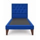 thumbnail image 4 of Cama 1.5 plaza + Respaldo 1.5P Capitone Azul Capitone + Colchón 1.5P Mery Desing, 4 of 9