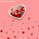 thumbnail image 2 of Mosaicos de vidrio Giftmeet 350 piezas rojos para manualidades DIY, 2 of 6