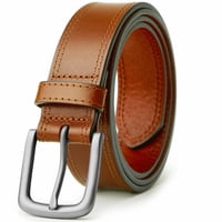 Cinturón Vatan Casual De Cuero Genuino Para Hombre B-Brown Talla 36