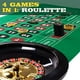 thumbnail image 1 of Noche de juegos de casino Brybelly Juego 4 en 1 Texas Hold Em Blackjack Ruleta, 1 of 2