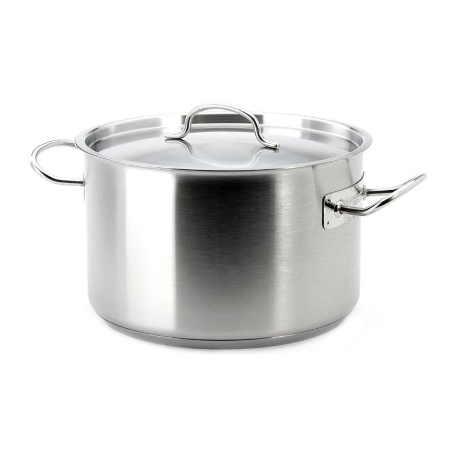 Cacerola Alta Con Tapa 44lt Acero Inoxidable 45x28cm Wolfen