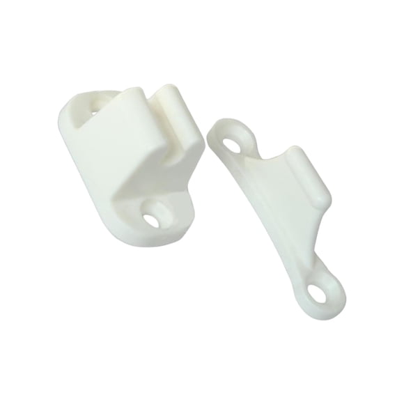 Kit De Retenedor De Puerta Clip De Soporte En Forma De T De Nylon Para RV Campervans Boat White
