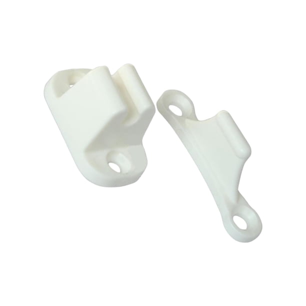 Kit De Retenedor De Puerta Clip De Soporte En Forma De T De Nylon Para RV Campervans Boat White
