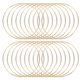thumbnail image 1 of Uxcell 20 piezas de aros para atrapasueños, aros de metal para manualidades, aros florales de 5" para macramé, para manualidades DIY, dorado, 1 of 7