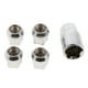 thumbnail image 2 of Tuercas antirrobo M12x1.5mm, tuercas de bloqueo de rueda, color plateado, para Toyota y Honda, 2 of 3
