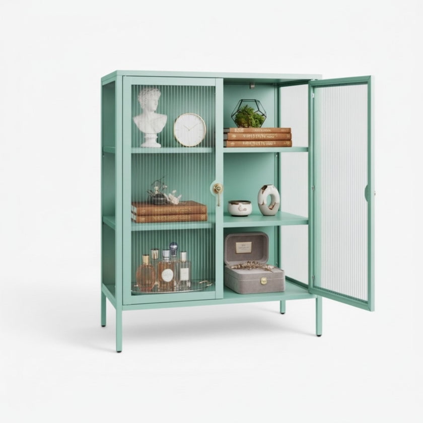 Recilock - Mueble Vitrina 2 Puertas 3 Niveles Linea Mint - Sc-dc-h004