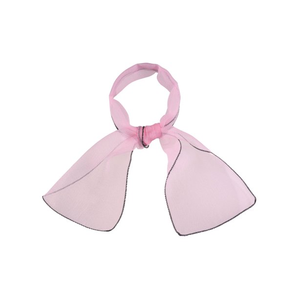INSPIRE CHIC Bufanda Transparente de Mujer Organza Ajustada Color Sólido Ligera Pañuelo de Cuello Rosa 90x15cm/35.4x6"