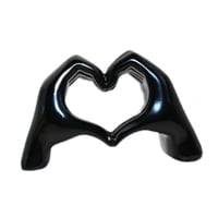 Magideal - Gesto De Gesto De Gesto De Gesto De La Estatua De La Estatua De La Estatua De Los Dedos Decoración Del Escritorio De La Recolección De Coleccionables Negro