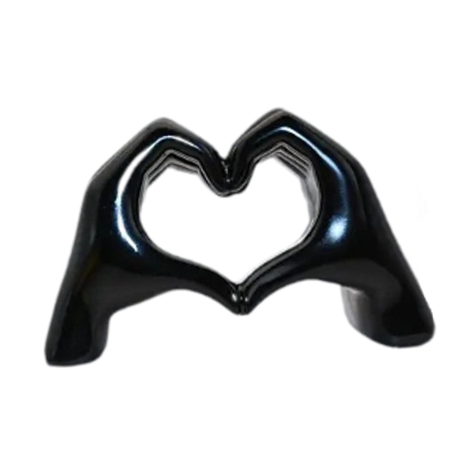 Magideal - Gesto De Gesto De Gesto De Gesto De La Estatua De La Estatua De La Estatua De Los Dedos Decoración Del Escritorio De La Recolección De Coleccionables Negro