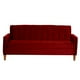 thumbnail image 4 of Futón Sofá Cama Genova Tela Velvet Burdeo, 4 of 7