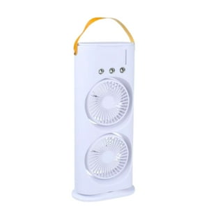 Disparo - Doble Ventilador De Aire Frio Humidificador Para Escritorio