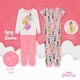 thumbnail image 4 of Conjunto de pijama Disney Princess para niñas, 6 piezas, algodón ajustado, 4 of 8