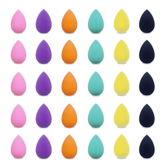 Esponja de maquillaje GFOUNS mini tipo Beauty Blender para rostro (30 piezas)