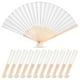 thumbnail image 1 of Abanicos plegables de tela JOHOUSE, 12 paquetes para mujer, color blanco, 1 of 3