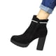 thumbnail image 3 of Botin Mujer Taco Alto Gamuza 08 Yassne Negro, 3 of 5