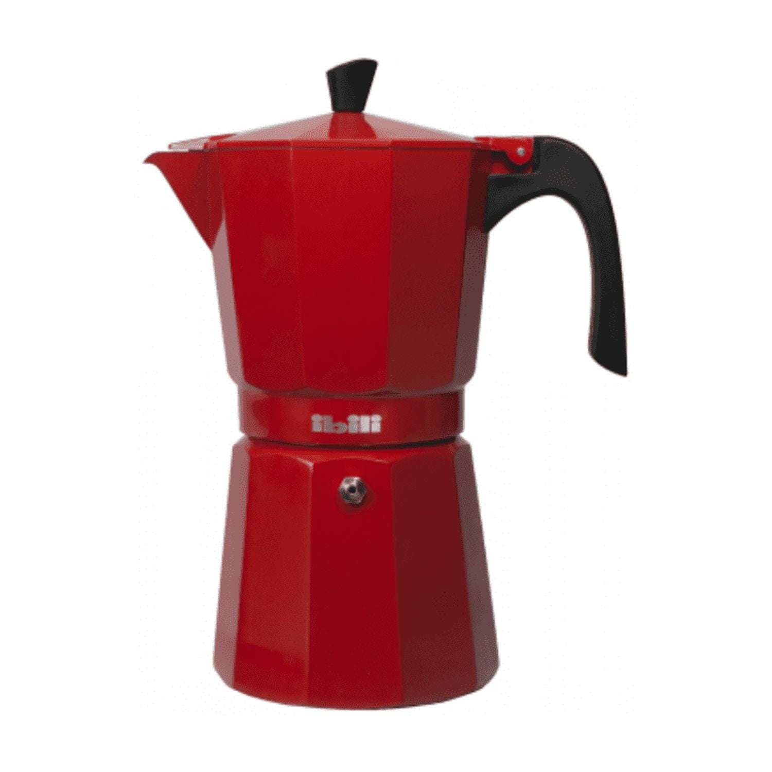 Cafetera Italina Express Aluminio 0,15lt Bahia Rojo Ibili