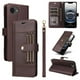 thumbnail image 3 of FOXDOCK Funda tipo Cartera para iPhone 16E – Cubierta de Cuero PU con Múltiples Ranuras, Bolsillo para Efectivo y Correa de Muñeca, 3 of 6