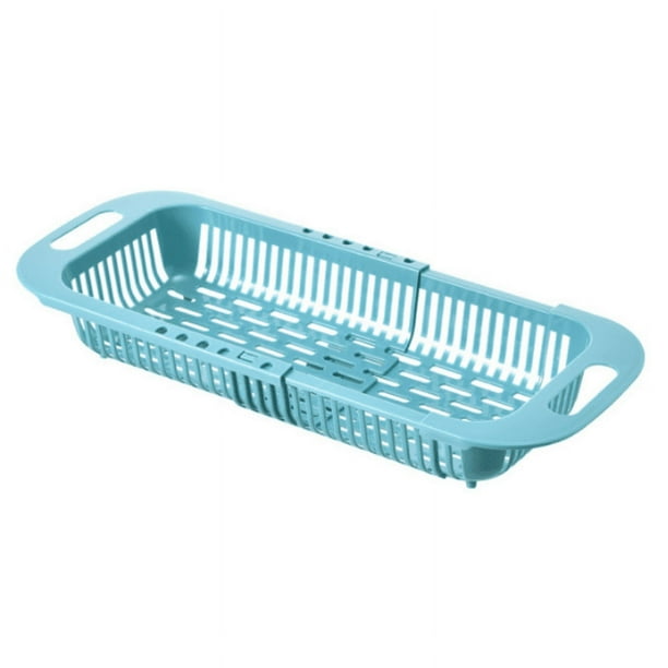 1pc Extend Kitchen Sink Drain Basket, Adjustable Sink Colander For Kitchen Sink, Over The Sink Strainer Basket, Wash Vegetables And Fruits Drain Basket, Home Kitchen Supplies