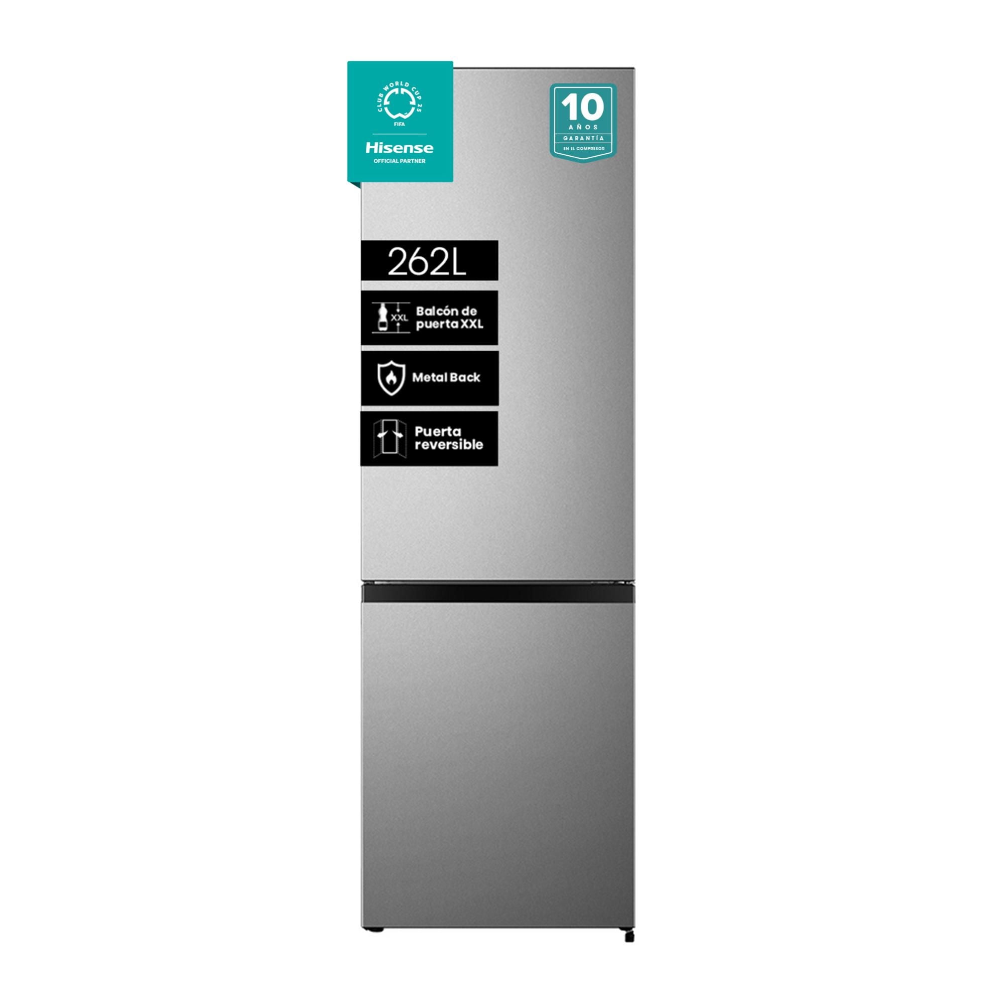 Hisense - Refrigerador Bottom Freezer Frío Directo 262 Litros Rb341Nl