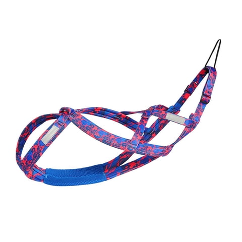 Magideal - Arnés De Trineo Para Perros, Arnés De Tracción De Peso Para Perros Medianos Y Grandes, Arnés Profesional Para Entrenamiento De Husky, Arnés De Mushing Rosa Rojo Xl