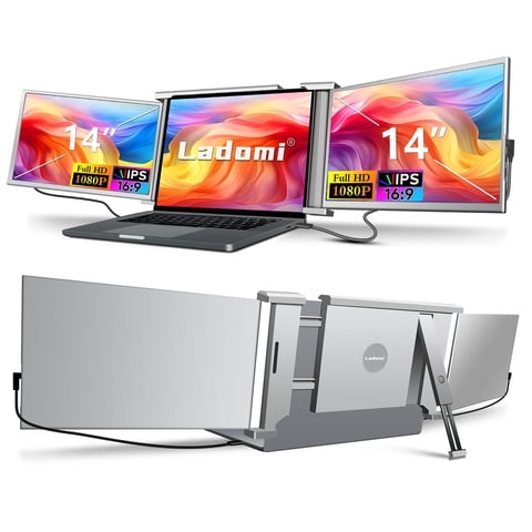 Extensor De Pantalla Para Portátil Ladomi S1 14"" Fhd 1080P