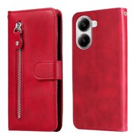 Gangxun - Funda Con Cremallera Para Xiaomi Poco X7 Pro, Carcasa Cartera De Cuero Pu Con Soporte Y Tarjetero