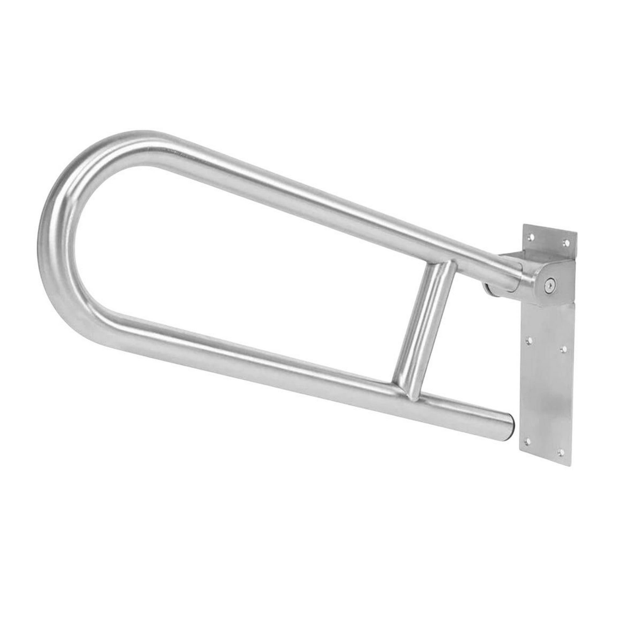 Alday - Barra De Seguridad Y Soporte Retráctil Abatible De Acero Para Baños