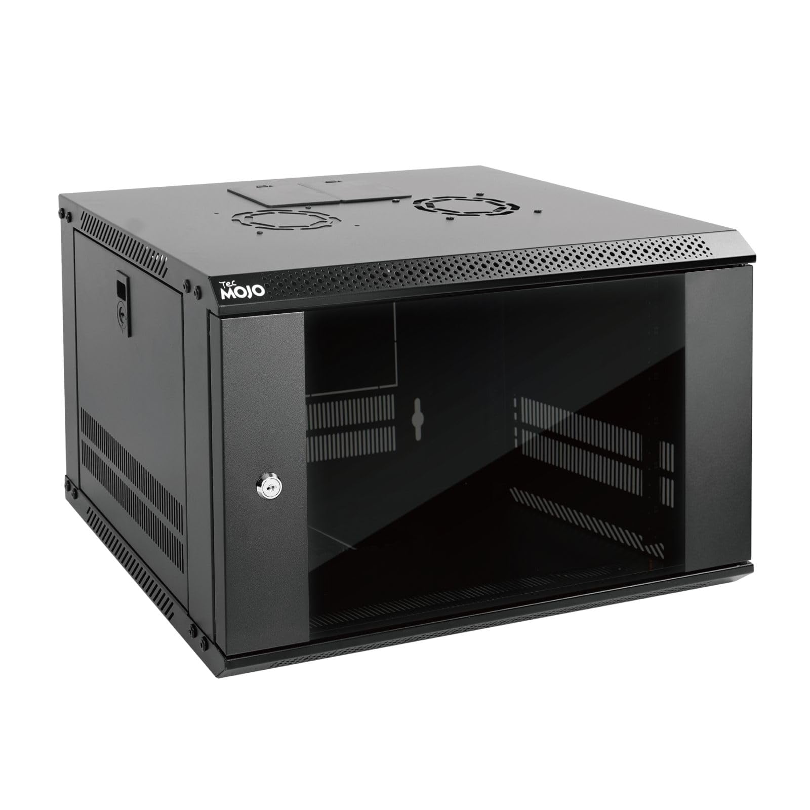 Armario De Servidor De Montaje En Pared Tecmojo 6u It Network Rack Negro