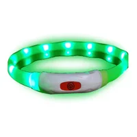 Center Web - Collar Led Para Perro Recargable 50 Cms Verde