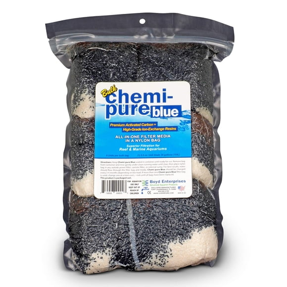 Medios de Filtración para Acuarios Boyd Chemi-Pure Blue 160 mL (Paquete de 6)
